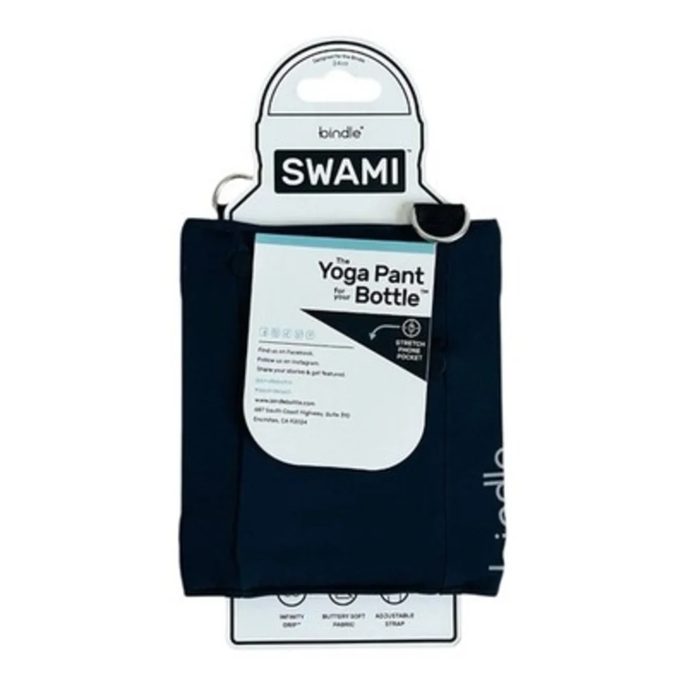 SWAMI Bottle Sleeve Black Silver Yoga Pant For Bindle Bottle Phone Pocket NWT